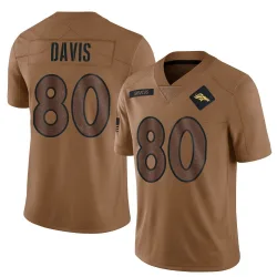Men's Joaquin Davis Denver Broncos No.80 Limited 2023 Salute To Service Jersey - Brown