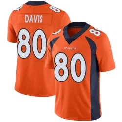 Men's Joaquin Davis Denver Broncos No.80 Limited Team Color Vapor Untouchable Jersey - Orange
