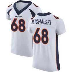 Men's Joe Michalski Denver Broncos No.68 Elite Vapor Untouchable Jersey - White