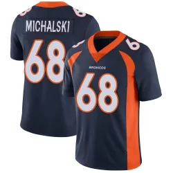 Men's Joe Michalski Denver Broncos No.68 Limited Vapor Untouchable Jersey - Navy