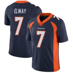 Men's John Elway Denver Broncos No.7 Limited Vapor Untouchable Jersey - Navy