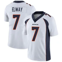 Men's John Elway Denver Broncos No.7 Limited Vapor Untouchable Jersey - White