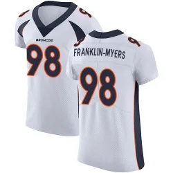 Men's John Franklin-Myers Denver Broncos No.98 Elite Vapor Untouchable Jersey - White
