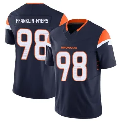 Men's John Franklin-Myers Denver Broncos No.98 Limited Alternate Vapor F.U.S.E. Jersey - Navy