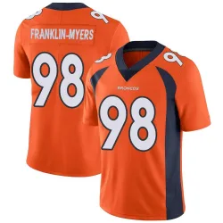 Men's John Franklin-Myers Denver Broncos No.98 Limited Team Color Vapor Untouchable Jersey - Orange