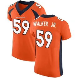 Men's Johnny Walker Jr. Denver Broncos No.59 Elite Team Color Vapor Untouchable Jersey - Orange