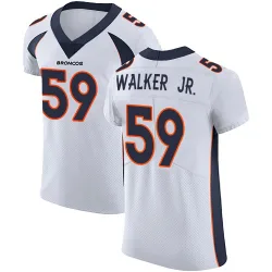 Men's Johnny Walker Jr. Denver Broncos No.59 Elite Vapor Untouchable Jersey - White