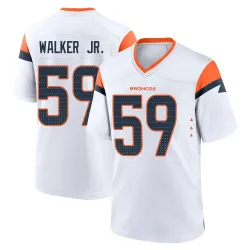 Men's Johnny Walker Jr. Denver Broncos No.59 Game 2nd Jersey - White