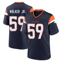 Men's Johnny Walker Jr. Denver Broncos No.59 Game Alternate Jersey - Navy