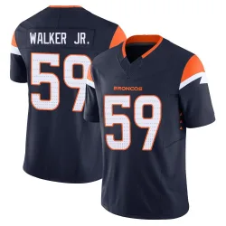Men's Johnny Walker Jr. Denver Broncos No.59 Limited Alternate Vapor F.U.S.E. Jersey - Navy