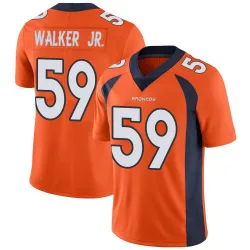 Men's Johnny Walker Jr. Denver Broncos No.59 Limited Team Color Vapor Untouchable Jersey - Orange