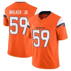 Men's Johnny Walker Jr. Denver Broncos No.59 Limited Vapor F.U.S.E. 2nd Jersey - Orange