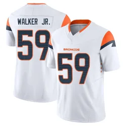 Men's Johnny Walker Jr. Denver Broncos No.59 Limited Vapor F.U.S.E. Jersey - White