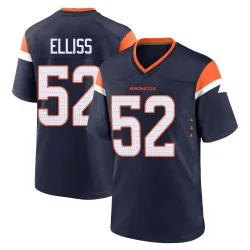 Men's Jonah Elliss Denver Broncos No.52 Game Alternate Jersey - Navy