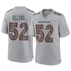 Men's Jonah Elliss Denver Broncos No.52 Game Atmosphere Fashion Jersey - Gray