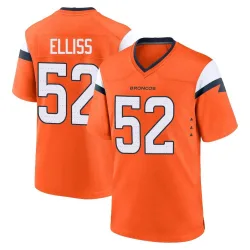 Men's Jonah Elliss Denver Broncos No.52 Game Jersey - Orange
