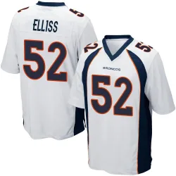 Men's Jonah Elliss Denver Broncos No.52 Game Jersey - White