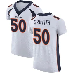 Men's Jonas Griffith Denver Broncos No.50 Elite Vapor Untouchable Jersey - White