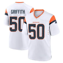 Men's Jonas Griffith Denver Broncos No.50 Game 2nd Jersey - White