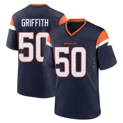 Men's Jonas Griffith Denver Broncos No.50 Game Alternate Jersey - Navy