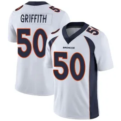 Men's Jonas Griffith Denver Broncos No.50 Limited Vapor Untouchable Jersey - White