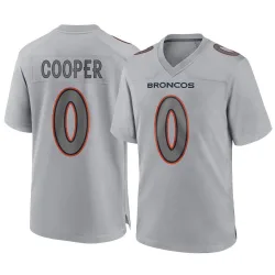 Men's Jonathon Cooper Denver Broncos No.0 Game Atmosphere Fashion Jersey - Gray