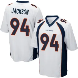 Men's Jordan Jackson Denver Broncos No.94 Game Jersey - White
