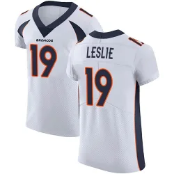 Men's Jordan Leslie Denver Broncos No.19 Elite Vapor Untouchable Jersey - White