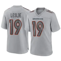 Men's Jordan Leslie Denver Broncos No.19 Game Atmosphere Fashion Jersey - Gray