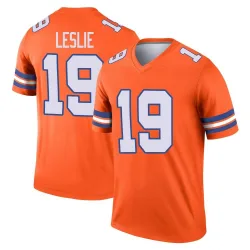 Men's Jordan Leslie Denver Broncos No.19 Legend Alternate Mile High Collection 1977 Throwback Jersey - Orange