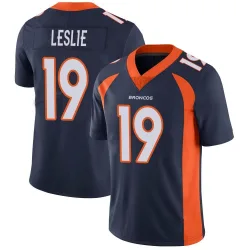 Men's Jordan Leslie Denver Broncos No.19 Limited Vapor Untouchable Jersey - Navy
