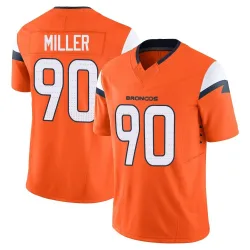 Men's Jordan Miller Denver Broncos No.90 Limited Vapor F.U.S.E. 2nd Jersey - Orange