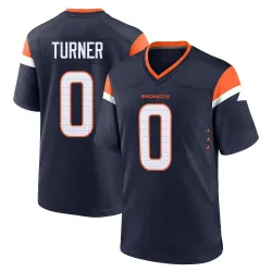 Men's Jordan Turner Denver Broncos No.0 Game Alternate Jersey - Navy