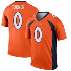 Men's Jordan Turner Denver Broncos No.0 Legend Jersey - Orange