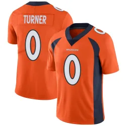 Men's Jordan Turner Denver Broncos No.0 Limited Team Color Vapor Untouchable Jersey - Orange