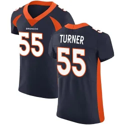 Men's Jordan Turner Denver Broncos No.55 Elite Alternate Vapor Untouchable Jersey - Navy