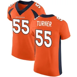 Men's Jordan Turner Denver Broncos No.55 Elite Team Color Vapor Untouchable Jersey - Orange