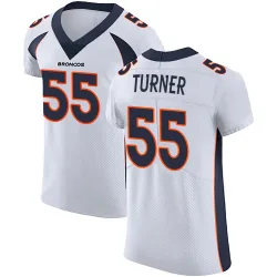 Men's Jordan Turner Denver Broncos No.55 Elite Vapor Untouchable Jersey - White