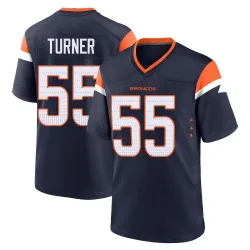 Men's Jordan Turner Denver Broncos No.55 Game Alternate Jersey - Navy