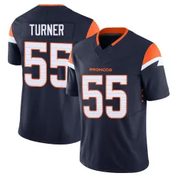 Men's Jordan Turner Denver Broncos No.55 Limited Alternate Vapor F.U.S.E. Jersey - Navy