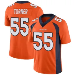 Men's Jordan Turner Denver Broncos No.55 Limited Team Color Vapor Untouchable Jersey - Orange