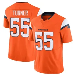 Men's Jordan Turner Denver Broncos No.55 Limited Vapor F.U.S.E. 2nd Jersey - Orange