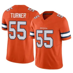 Men's Jordan Turner Denver Broncos No.55 Limited Vapor F.U.S.E. Jersey - Orange