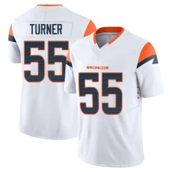 Men's Jordan Turner Denver Broncos No.55 Limited Vapor F.U.S.E. Jersey - White