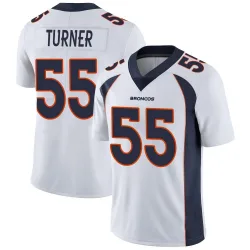 Men's Jordan Turner Denver Broncos No.55 Limited Vapor Untouchable Jersey - White