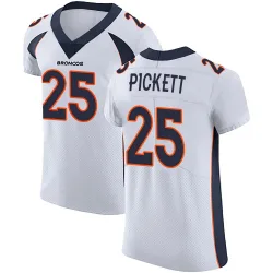 Men's Joshua Pickett Denver Broncos No.25 Elite Vapor Untouchable Jersey - White