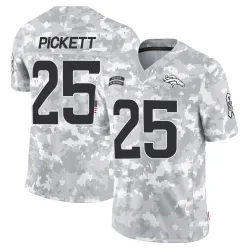 Men's Joshua Pickett Denver Broncos No.25 Limited 2024 Salute to Service Jersey - Arctic Camo