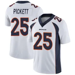Men's Joshua Pickett Denver Broncos No.25 Limited Vapor Untouchable Jersey - White