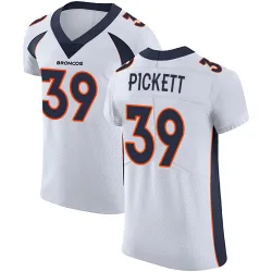 Men's Joshua Pickett Denver Broncos No.39 Elite Vapor Untouchable Jersey - White