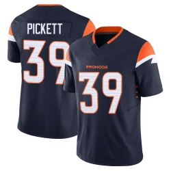 Men's Joshua Pickett Denver Broncos No.39 Limited Alternate Vapor F.U.S.E. Jersey - Navy